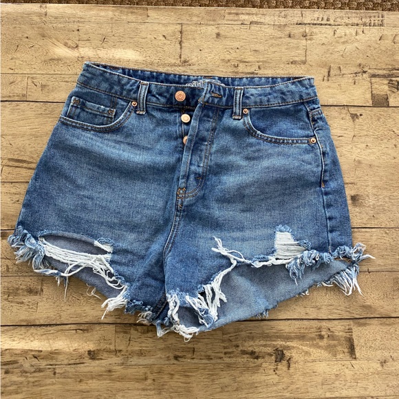 wild fable Pants - Wild Fable Button Fly High Rise Denim Short Size 4